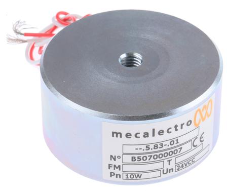 5.83.01 Mecalectro Holding Magnet, 1450N Holding Force 24V dc