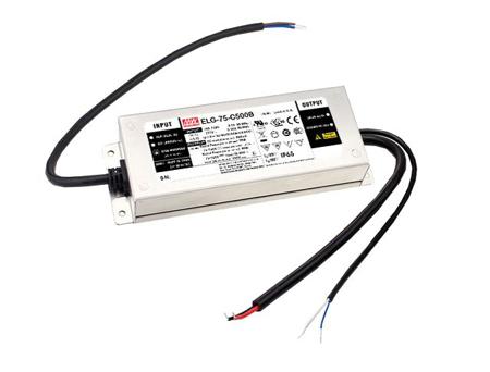 ELG-75-C700B-3Y MEAN WELL LED Driver, 107V Output, 75W Output, 700mA Output, Constant Current Dimmable