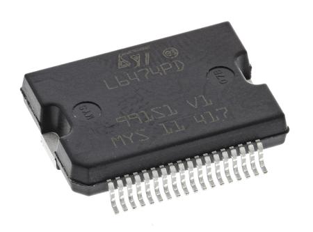 L6474PD STMicroelectronics , Stepper Motor Driver IC, 45 V 3 A 36-Pin, PowerSO