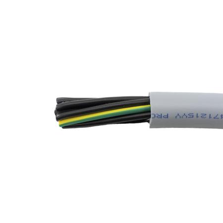 470091YY GE321 Alpha Wire Pro-Met Control Cable, 9 Cores 1 mm² 17 AWG, Unscreened, 50 m, Grey Polyvinyl Chloride Sheath
