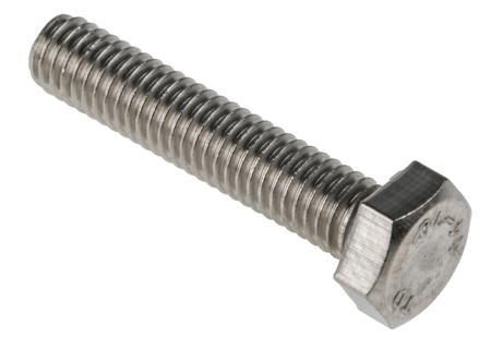 190-197 Plain Stainless Steel Hex M6 x 30mm Set Screw