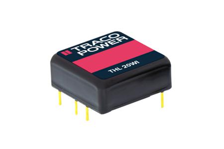 THL-20-2423WI TRACOPOWER THL 20WI 20W Isolated DC-DC Converter Through Hole, Vin 9 → 36 V dc, Vout ±15V dc