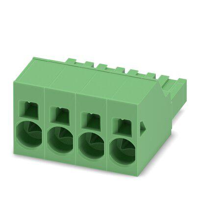 1711284 Phoenix Contact, 10.16mm Pitch, 16, SPC 16/ 4-ST-10, 4 Way, , Pluggable Terminal Block, Header, Push-In, Push In Spring