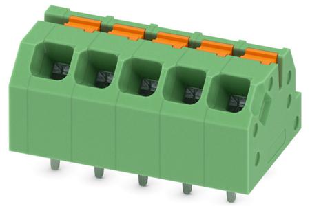 1861962 Phoenix Contact SPTAF 1/ 5-3.5-IL Series PCB Terminal Block, 5-Contact, 3.5mm Pitch, Through Hole Mount, 1-Row, Screw