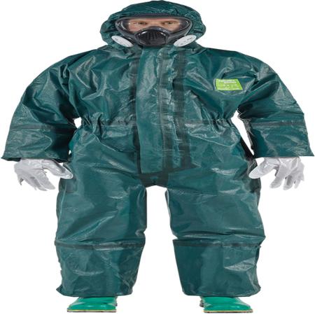 GR40T-00125-07-G05 Ansell Green Coverall, EN 1073-2, EN 1149-5, EN 14126, XXXL