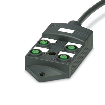 1027009 Phoenix Contact SACB Series Distribution Unit, M12, 20m cable, 5 way, 4 port
