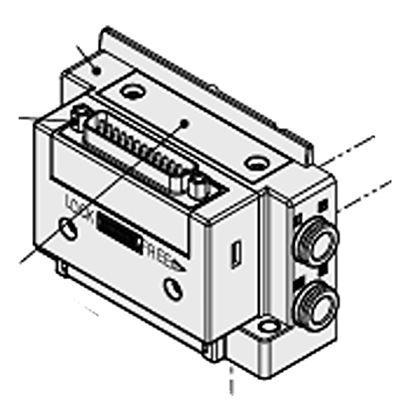SY30M-1-11AS1-C8-NA SMC SY3000 series 1 station One-touch Fitting 8 mm Manifold Base for use with Valve,