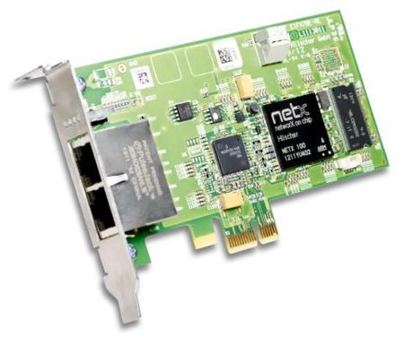 CIFX 70E-RE Hilscher 2 Port Low Profile PCI Express RJ45 Network Card, 100Mbit/s
