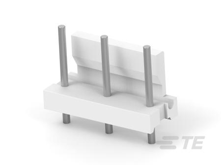 4-640388-5 TE Connectivity MTA 156 Series Vertical Board Mount PCB Header, 3 Contact(s), 3.96mm Pitch, 1 Row(s), Shrouded