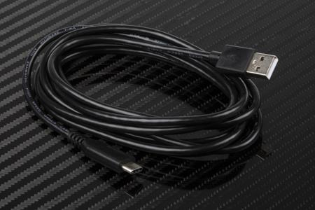 895-0499 RS Pro USB Cable Assembly, Male USB C to Male USB A, USB 2.0 Black 2m
