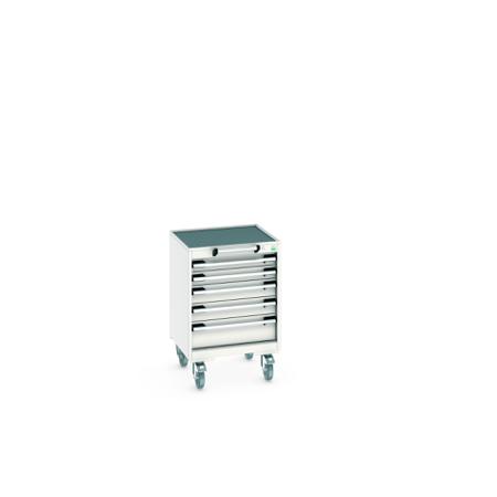 40402011-16V Bott, 5 Drawer Sheet Steel Floor Standing Storage Cabinet, 525 X 525 X 785mm