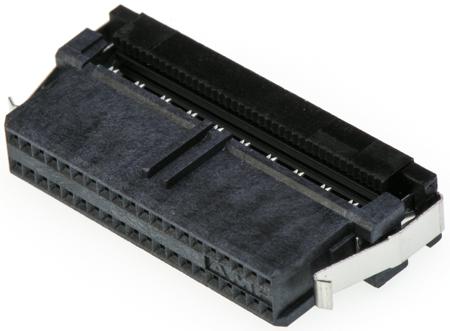 2-111196-0 TE Connectivity AMP-LATCH System 50 Series 1.27mm Pitch Vertical Cable Mount IDC Connector, Socket, 40 Way, 2 Row