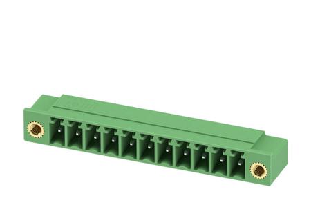 1817893 Phoenix Contact, 3.81mm Pitch, MC 1.5/11-GF-3.81-LR, 11 Way, Right Angle, Pluggable Terminal Block, Header, Through
