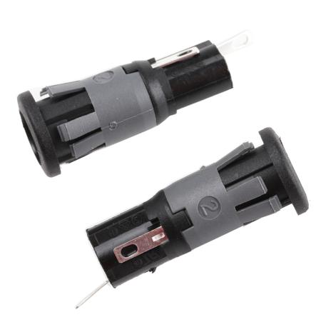 FX0458/2 Bulgin 10A Panel Mount Fuse Holder for 5 x 20mm Fuse, 1P, 250V ac