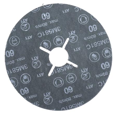 3M581C-B61757 3M Fibre Disc Zirconia Aluminium, 12000rpm, 125mm P60 Grit