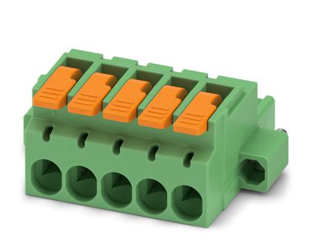1110632 Phoenix Contact, 5.08mm Pitch, 5 Way, , Pluggable Terminal Block, Plug, Cable Mount, Push-In Termination,