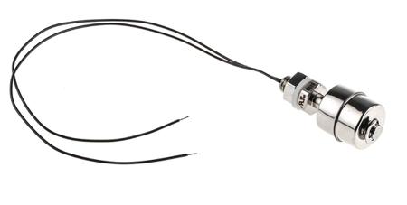 762-1036 RS PRO Vertical Stainless Steel Float Switch, Float, 300mm Cable, NO/NC, 250V ac Max, 200V dc Max