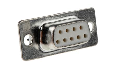 544-3749 RS PRO 9 Way Panel Mount D-sub Connector Socket, 2.77mm Pitch, with 3.05 mm Through Hole