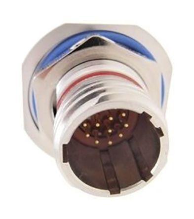 D38999-27NC22PD Deutsch DTS Series, Box Mount MIL Spec Circular Connector Receptacle, Pin Contacts,Shell Size 13, Threaded