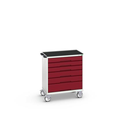 16927005.24 Bott, 6 Drawer Sheet Steel Floor Standing Cabinet, 800 x 550 x 965mm