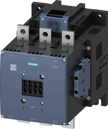 3RT1076-6AF36 Siemens SIRIUS 3RT Size S12, 3RT1 Contactor, 127 V Coil, 3-Pole, 500 A, 250 kW, 2NO + 2NC