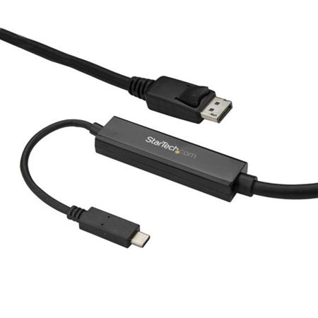 CDP2DPMM3MB StarTech.com USB C to DisplayPort Adapter Cable, USB 3.1, 1 Supported Display(s) - 4K @ 60Hz