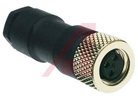 B-5131-0 Turck B Series, 3 Pole Cable Mount Connector Plug, with Female Contacts, IP67