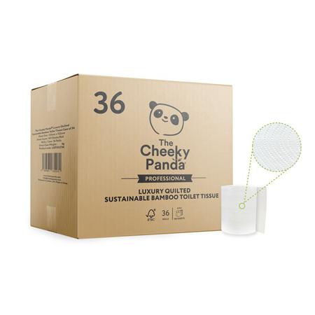 LQTOILT36 The Cheeky Panda Ltd 36 Packs of rolls of 160 Sheets Toilet Roll, 3 ply