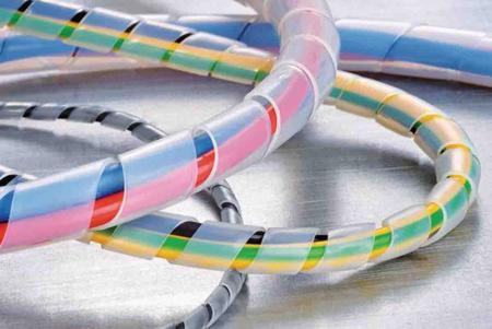 161-45200-SBPTFE9-PTFE-NA HellermannTyton Spiral Wrap, I.D 9mm 100mm PTFE SBPTFE Series