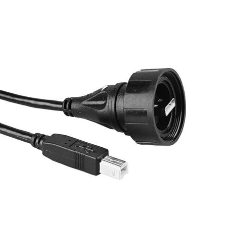 PX0840/A/2M00 Bulgin , Male USB A to Male USB B, 2m