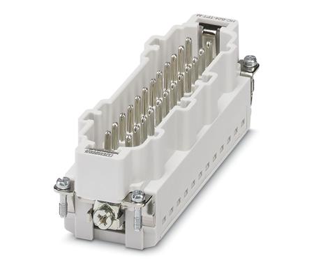 1423827 Phoenix Contact Heavy Duty Power Connector Insert, 16A, Male, HC Series, 24 Contacts