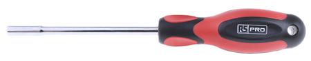 499-2341 RS Pro 125 mm Steel Soft Feel Screwdriver, Nut Spinner 5.5 mm Tip, PP; TPR