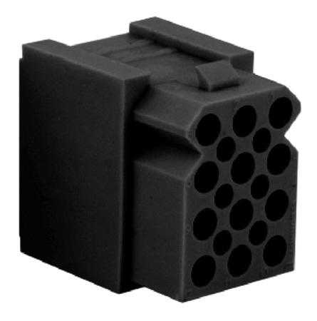 SMS15R1 Souriau Sunbank by Eaton, SMS Female Connector Housing, 15 Way, 5 Row