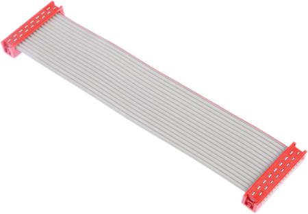 1483356-1 Flat Serial Cable Assembly 100mm IDC to IDC 16, Ways