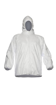D13496063 DuPont White Unisex Visitor Coat, M, 10Each per box
