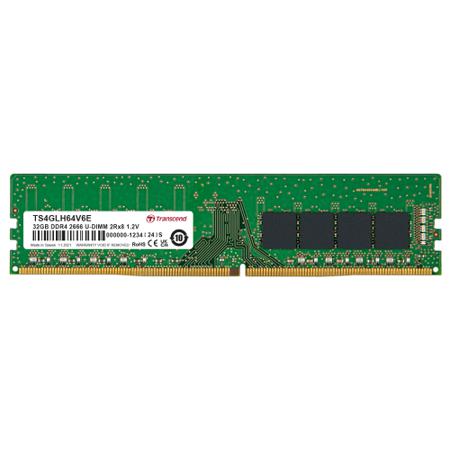 TS4GLH64V6E 32GB DDR4 2666 U-DIMM 2Rx8 2Gx8 CL19 1.2