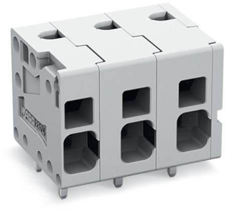 2624-1303 WAGO 2624 Series PCB Connector, 3-Contact, 7.5mm Pitch, Feed Through Mount, 1-Row, Push-In Cage Clamp Termination
