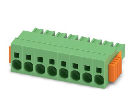 1718546 Phoenix Contact, 7.62mm Pitch, SPC 5/ 8-STCL-7.62, 8 Way, Pluggable Terminal Block, Plug, Spring Cage Termination,