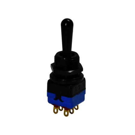 12147AD2GX408 APEM Toggle Switch, Panel Mount, DPST, Solder Lug Terminal, 30V dc