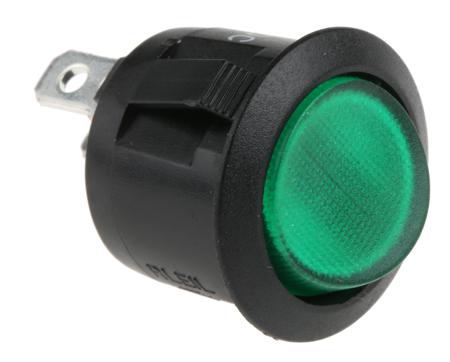273-019 RS PRO Illuminated SPST, On-Off Rocker Switch Panel Mount