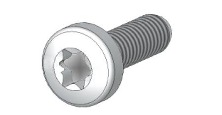 8PQ9500-0BA32 Siemens Galvanised Steel Oval Head Self Tapping Screw, 16mm Long