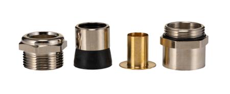 52003530+52005130 Lapp SKINDICHT Series Metallic Nickel Plated Brass Cable Gland, PG16 Thread, 12mm min., 14.8mm max., IP68