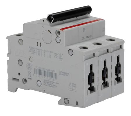 2CDS253001R0577--S203-K50 ABB System M Pro 50A MCB Mini Circuit Breaker3P Curve K, Breaking Capacity 6 kA
