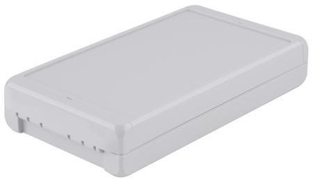 96015245-B-221304-PC-V0-7035 Bopla Bocube Series Light Grey Polycarbonate V0 Enclosure, IP66, IP68, IK07, Light Grey Lid, 231 x 125 x 40mm