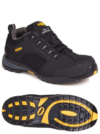 AP318SM-12 Sterling Safety Wear AP318SM Black  Toe Capped Safety Trainers, UK 12, EU 47