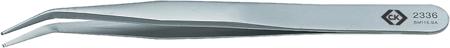 T2336 CK 120 mm, Stainless Steel, Angle, ESD Tweezer