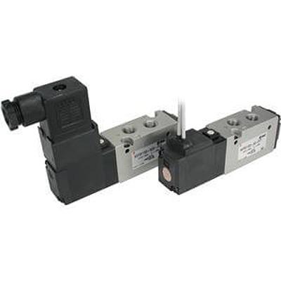 VFS1120-5YO-01F-Q SMC 5 Port Solenoid Valve Solenoid Valve - Solenoid G 1/8 VF1000 Series 24V dc