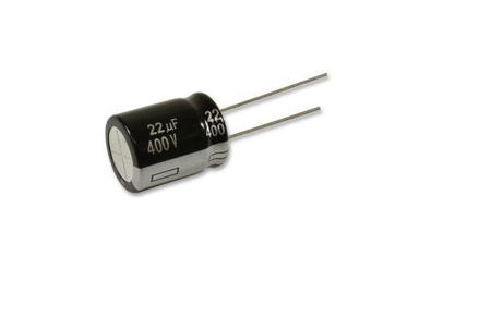 UCS2W220MHD1TN Nichicon 22μF Aluminium Electrolytic Capacitor 450V dc, Radial, Through Hole -
