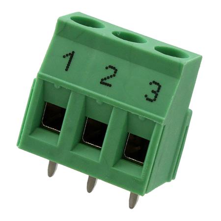 1907238 Phoenix Contact MKDSN 2.5/3-5.08 BD:1-3 Series PCB Terminal Block, 3-Contact, 5.08mm Pitch, Through Hole Mount, Screw