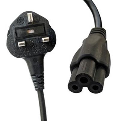 558-977 RS PRO Straight IEC C5 Socket to Straight Type G UK Plug Power Cord, 2m